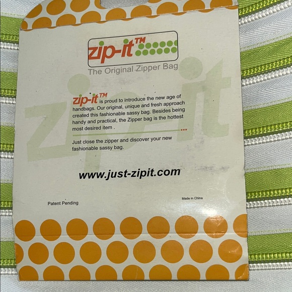 Chic Lime and White Striped Crossbody Bag - Picture 5 of 9